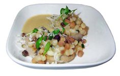 witte pens en fregola sarda &amp; dragonmayonaise